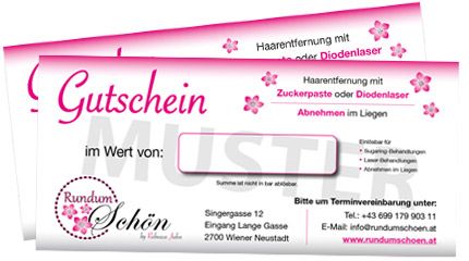 Gutscheine für das Kosmetikstudio Rundum schön in Wiener Neustadt